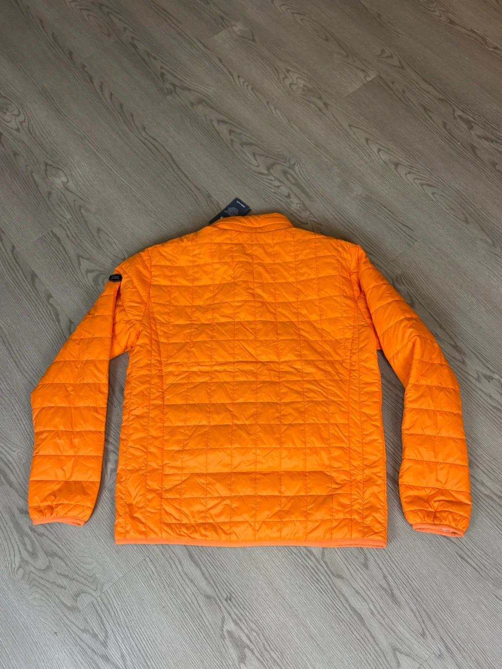 NEW Cutter & Buck Men's Orange Quilted Puffer Jacket